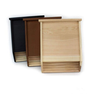 Hanging Natural Wooden Bat House Outdoor Double Chamber: Wooden Bat Box Shelter